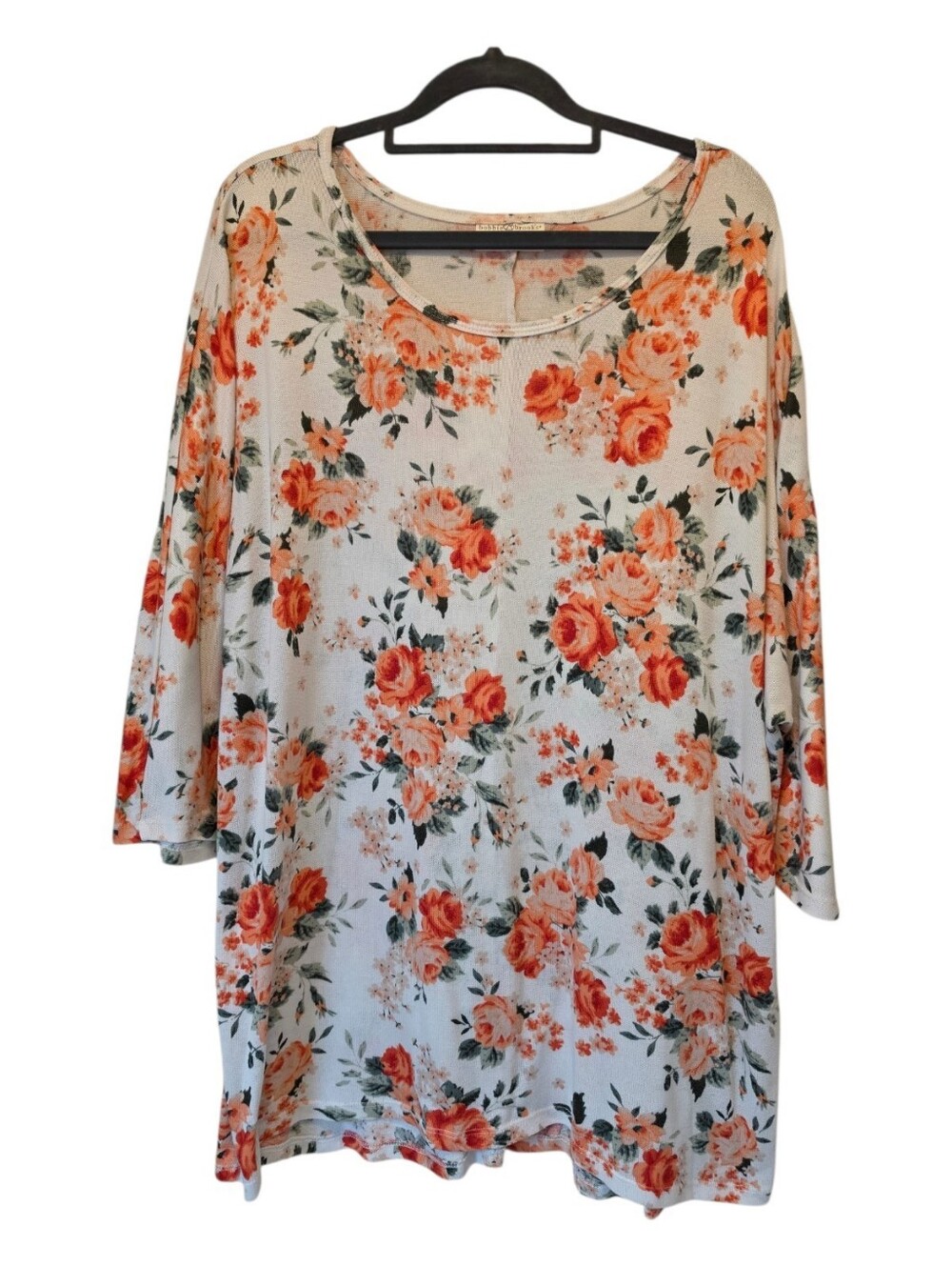 🇺🇸Floral Scoop Neck Women's Top Size 2X